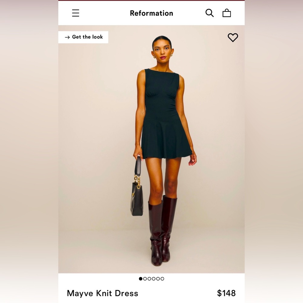 Reformation Mayve Knit Dress X-Large